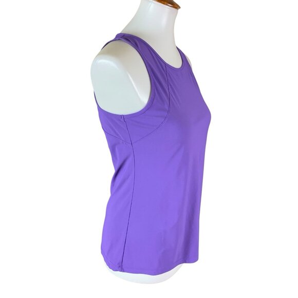 CVG Purple Athletic Racerback Tank Top Stretchy Workout Gym Wear Small - Picture 2 of 4